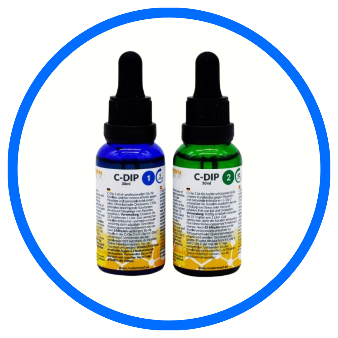 dip disinfettanti per coralli